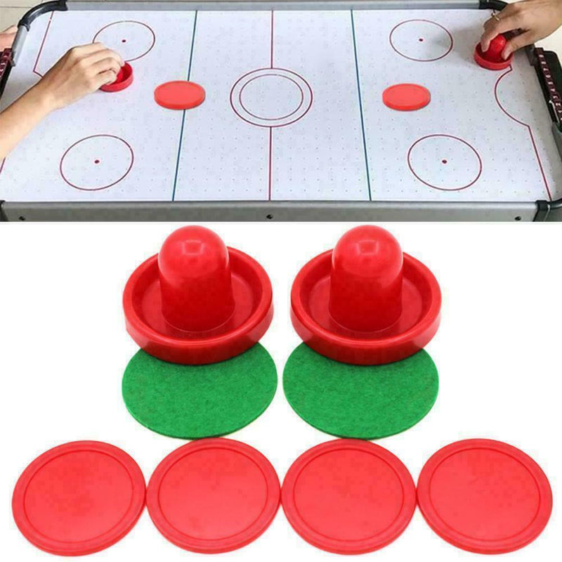 Air Hockey Set Home Table Game Replacement Accessories 2-Pucks Q5X2 PusherZ M3A5