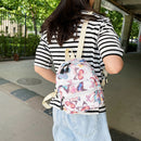Preppy Style Women Retro Casual Animal Pattern Printing Small Handbags Backpacks
