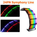 JONSBO DY-1 24-Pin Motherboard ARGB Cable 5V ARGB Rainbow AURA SYNC Cord Wire