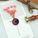 25mm Sun Moon Stars Round Retro Seal Wax Seal Stamp Head Fire Paint for Wed
