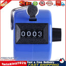 Digital Hand Press Clicker Portable Manual Tally with LED Backlight (Blue) Newly