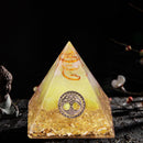 Crystal Pyramid Healing Energy Meditation Crystals Home Office Decor (B) Newly