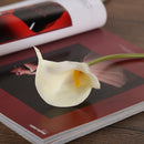 10pcs Calla Bridal Wedding Bouquet  Latex Real Feeling Flower Milk White