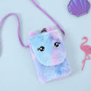 Women Cartoon Crossbody Shoulder Bags Plush Handbag Kids Mini Flap Phone Pouch