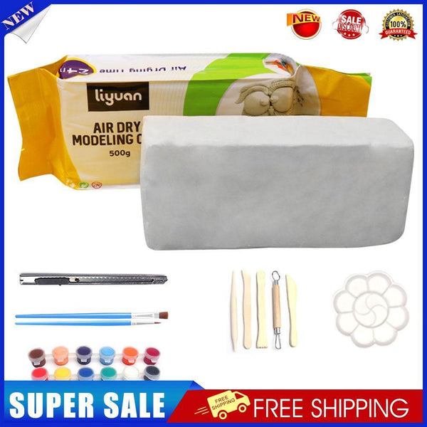 Polymer Clay DIY Sculpture Carving Modeling Pottery Art Tools Set (10pcs)