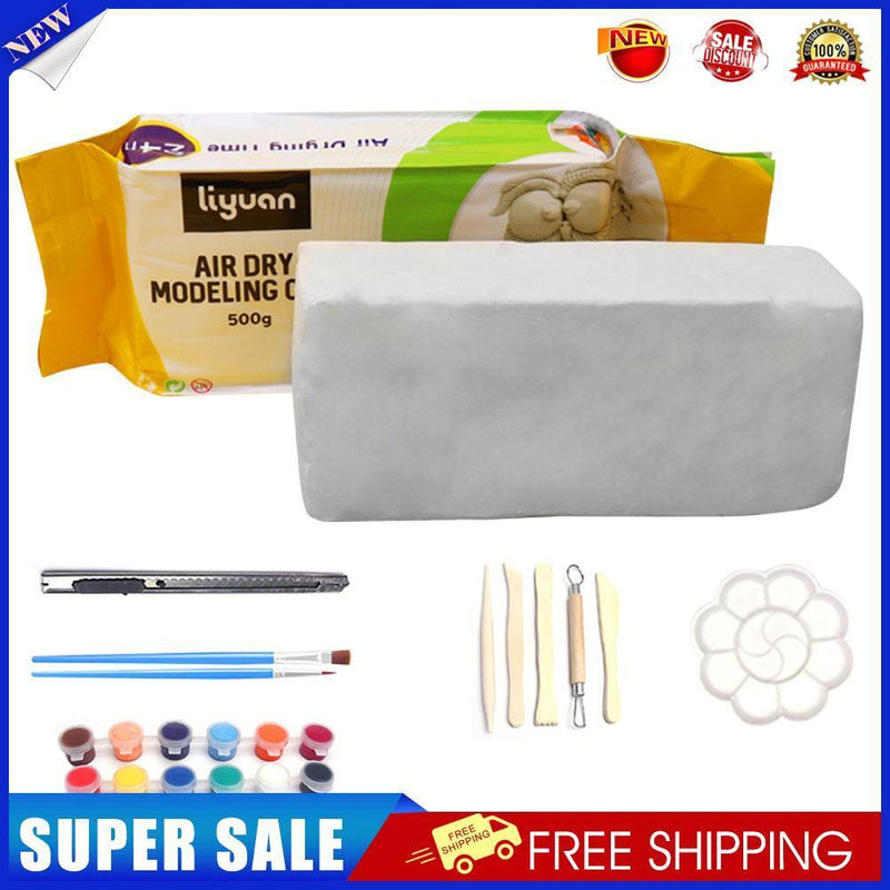 Polymer Clay DIY Sculpture Carving Modeling Pottery Art Tools Set (10pcs)