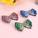 3pcs DIY Full Drill Diamond Painting Hair Clip Rhinestone Bow Hairpins Bars