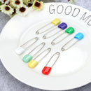 Stainless Steel Safety Pins Brooch Holder Diaper Secure Clips (100pcs 40mm)