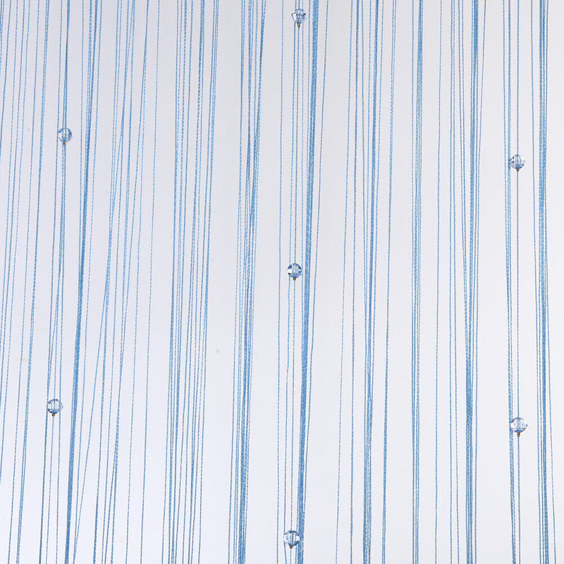 Decorative String Curtain Beads Wall Panel Fringe Room Door Window Blue