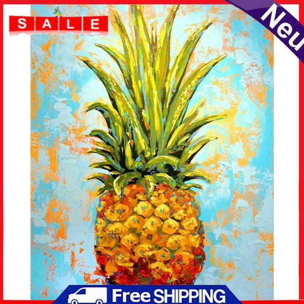Pineapple Oil Paint By Numbers Kits DIY Canvas Wall Art Picture Crafts Abstract