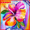 Blooming Flower Oil Paint By Numbers Kits DIY Handpainted on Canvas Wall Art