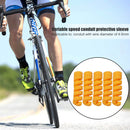 5pcs Bicycle Brake Cable Protector Anti-Friction Protective Cover (Yellow) Newly