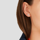 Steel Bar Stud Earrings Body Jewelry Cartilage Helix Tragus Ear Piercing