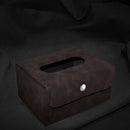 Car Tissue Box Waterproof Moisture-proof Folding Paper Towel Box (Brown)
