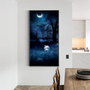 5D DIY Diamond Painting Kits Full Round Drill Moon Swan Lake Mosaic Picture Art