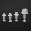 4pcs Plastic Plum Blossom Spring Fondant Cake Molds Cookies Baking Mould