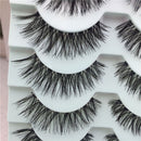 Beauty Thick Cross Soft Black Handmade False  Eyelashes Eye Lashes Extension