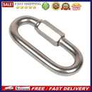Stainless Steel Screw Lock Quick Links Chain Climbing Carabiner Hook (M10)