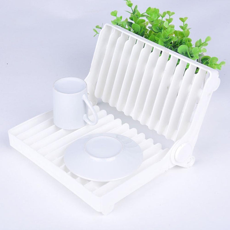 Plastic Dish Rack Plate Drain Holder Shelf Durable Kitchen Dish Drying Tray