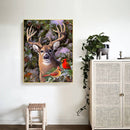11CT Full Cross Stitch Elk and Cardin DIY Printed Wall Art Craft Home Decor