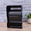 Salon Shears Rack Case Hair Scissor Holder Organizer Storage Tray (Black) Newly