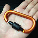 1PC Outdoor Clip Aluminum EDC Tool D-Ring Carabiner Karabiner Snap Hook