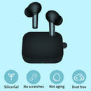 Silicone Protective Case for OnePlus Buds Pro TWS Wireless Earbuds(Black) Newly