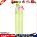 Plastic Spray Cool Summer Sport Water Bottle Portable Drink Kettle (Green) Newly