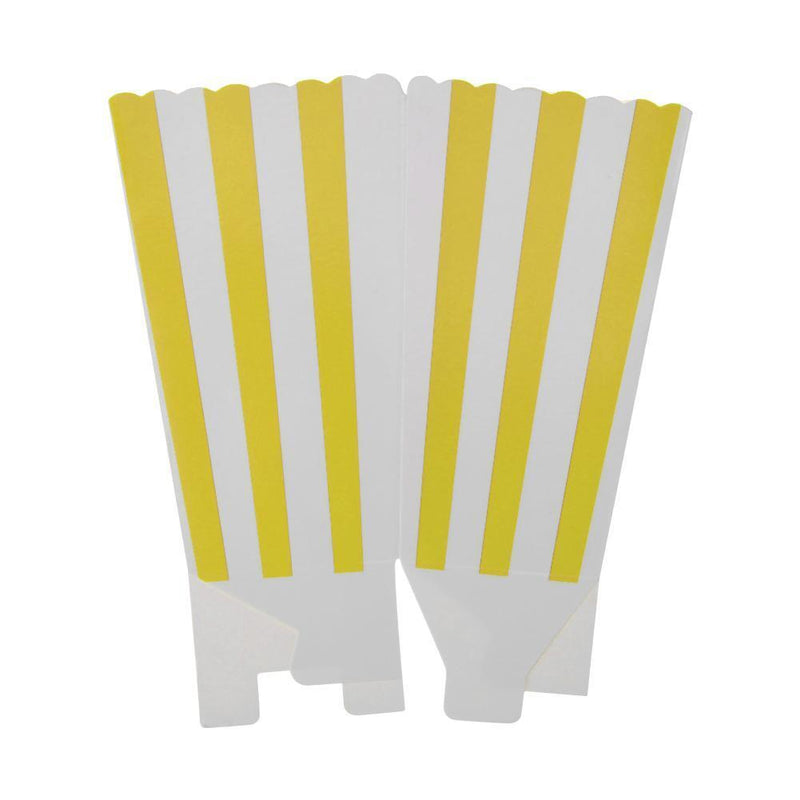 12pcs Favor Candy Treat Popcorn Boxes for Wedding Party Supply(Yellow)