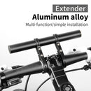 Bike Handlebar Extender Lightweight Durable Alloy Bracket Holder (Black)