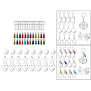 96/Set DIY Keychain Kit Schlüssel Ring mit Quasten Anhänger Handwerk