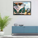 Bus Motorcycle Oil Paint By Numbers Kits DIY Handpainted on Canvas Wall Pictures