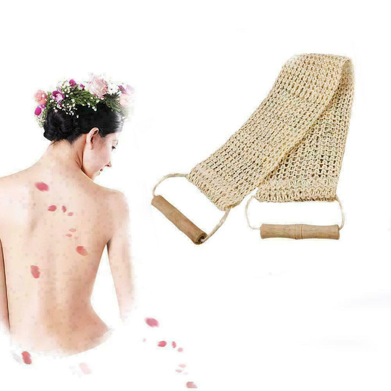 1*Exfoliating Loofah Back Strap Loofa Bath Shower Body UK G9P7 R3G5