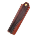 Foldable Hair Comb Women Hairdressing Men Mustache Beard Comb (Brown)