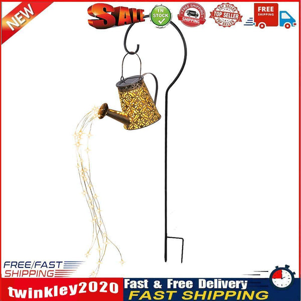 LED Shower Solar Light String Star Bottom Hollow Out Yard Lamp (Bracket B) Newly