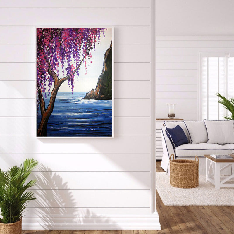 Art Hand Painted Oil Paint By Numbers Digital Scenery Drawing Canvas Home Dec