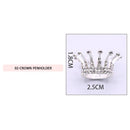 Rhinestones Crown Nail Brush Holder Manicure Pens Displayer Stand (02) Newly