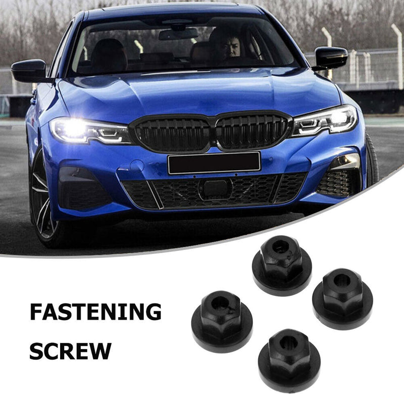 10pcs Car Body Nut Flange Clip Black for E30 E32 E34 E36 K60 1E32 7 Series