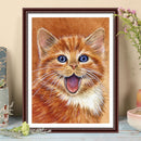 #A Brown Kitten 5D DIY Diamond Painting Kits Full Square Drill Mosaic Art Crafts