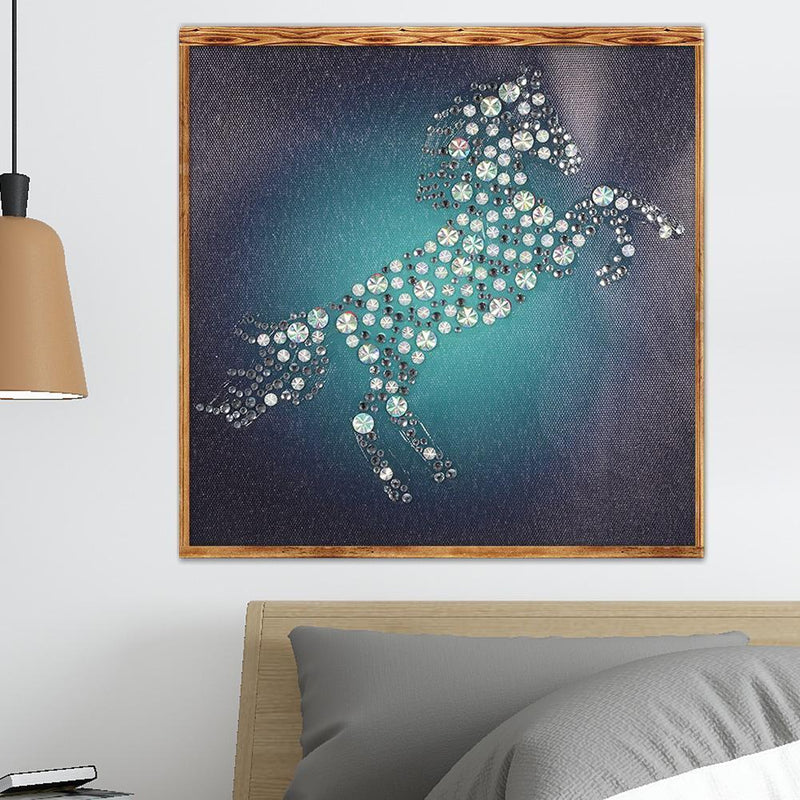 5D DIY Fluorescent Diamond Painting Horse Animal Cross Stitch Embroidery