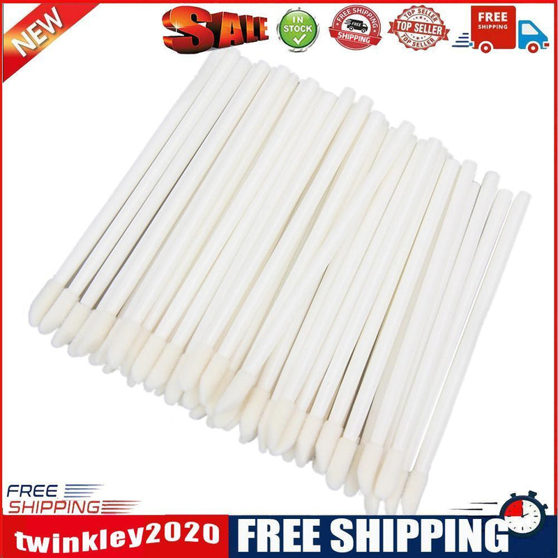 100pcs Disposable Lip Brushes Makeup Lipstick Gloss Wands Applicator