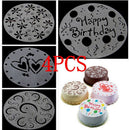 Bakery Tools Cake Mold Mould Flower Heart Birthday Party Decorating Stencils