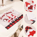 Slip Heat-Resistant Christmas Placemat Christmas Ornaments Coasters Table Mats