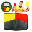 1 Set Football Referee Sports Wallet Red Yellow Card Tools Referee P0B8