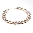 Fashion Retro Gothic Punk Golden Chunky Link Chain Short Necklace