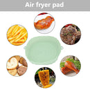 Silicone Air Fryer Liner Reusable Oven Baking BBQ Fryer Pan Mat (Green)
