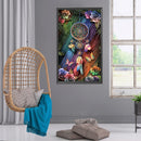 5D Diamond Painting Kit Flower Dream Catcher Full Round Drill Rhinestone DI