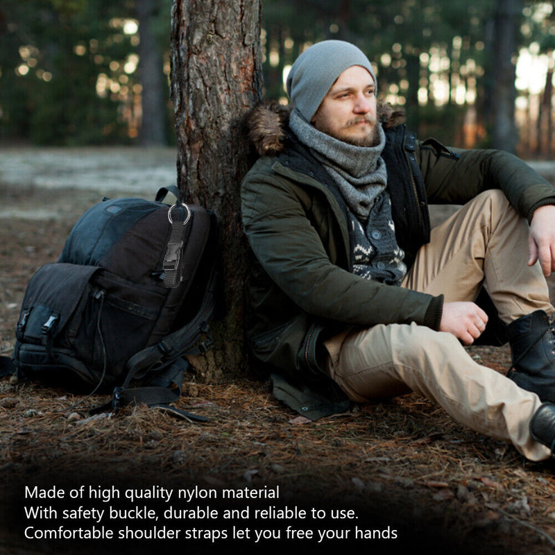 Portable Luggage Strap Holder Nylon Travel Backpack Handbag Belt Buckle Clips