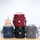 2PCS Portable Camping Tote Insulated Handbag Food Storage Lunch Box Picnic Bags