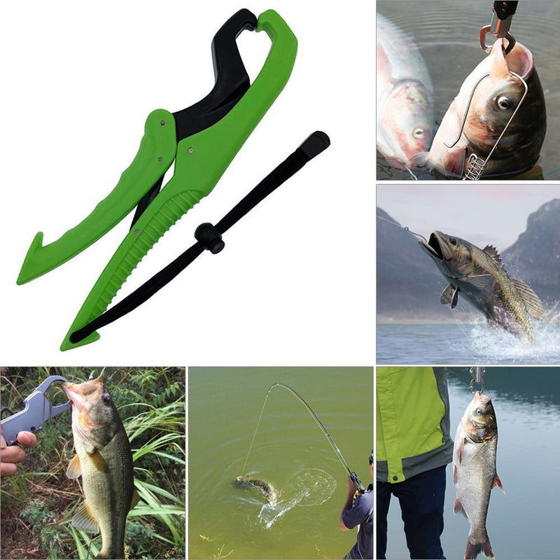 9 inch Fish Lip Controller Grip Holder Clamp Fishing Gripper Tools (Green)